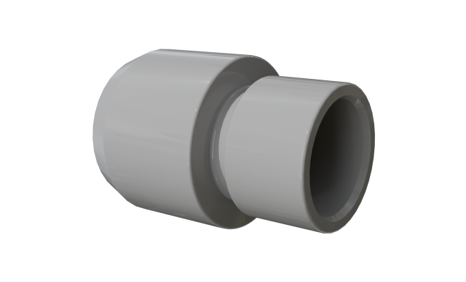 Alternate view of gray plug to cover unused sensor port of HOBO water data logger 