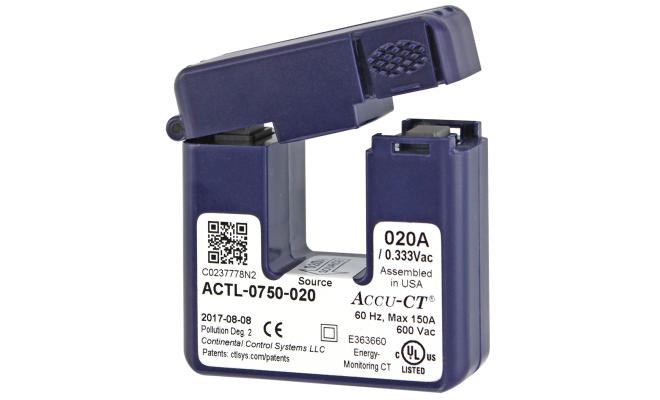 HOBO 20 Amp Accu-CT Split-Core Current Transformer 333mV Sensor