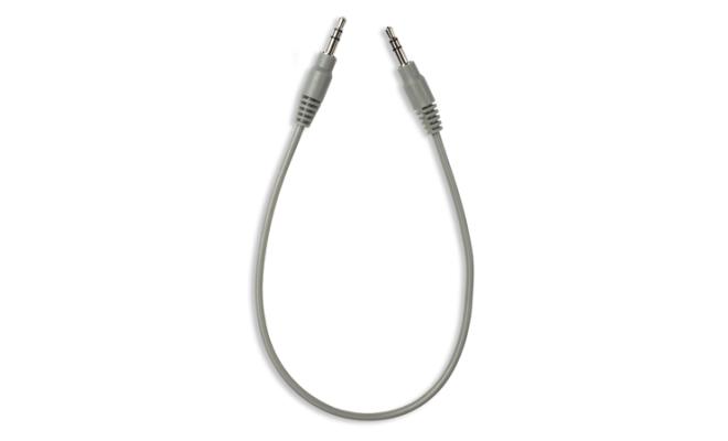 white cable with two ends to plug into data logger and download device
