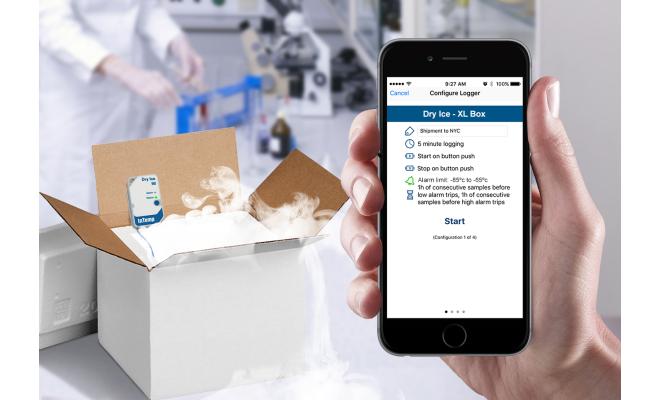 90-Day Dry Ice Temperature Logistics Monitoring CX602 | InTemp
