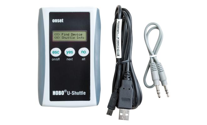 Cables and shuttle device to use with data logger to download and view data