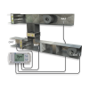air handling system with data logger and cabled temp sensors monitoring