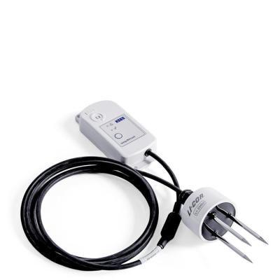 HOBO data logger with circular soil moisture sensor with probes