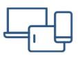 Icon representing table, laptop, and mobile device