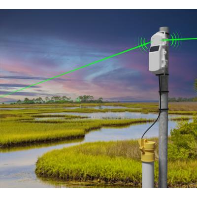 HOBOnet Remote Water Level Monitoring System being used in wetlands
