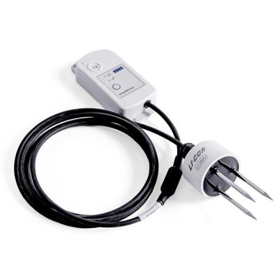 HOBO data logger with circular soil moisture sensor with probes