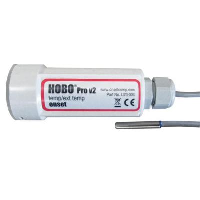 HOBO U23 external temperature data logger showing cabled sensor