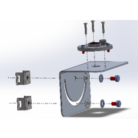 2003S leveling fixture mounted on bracket 