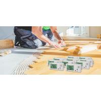 data loggers monitoring wood floor installation