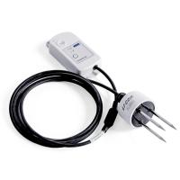 HOBO data logger with circular soil moisture sensor with probes